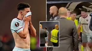 Declan Rice Apologises After Tunnel Footage Of Heated Moment With Referee Goes Viral