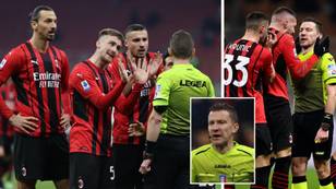 Zlatan Ibrahimovic Consoled Referee Marco Serra After His Shocking Mistake In AC Milan's Defeat To Spezia