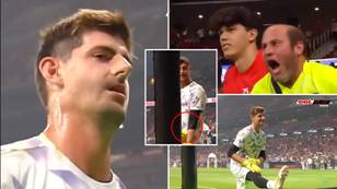 Thibaut Courtois had the perfect, ice-cold response to Atletico fans abusing him during warm-up