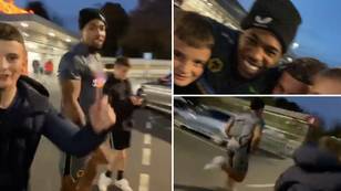 The brilliant moment a group of young Wolves fans challenge speed demon Adama Traore to a race