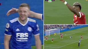 Manchester United Concede Jamie Vardy Strike Straight From Kick-Off In Crazy Minute Of Football
