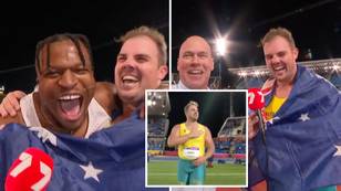 'F**k this guy... that's a thick boy': Aussie hero gives all-time interview after gold
