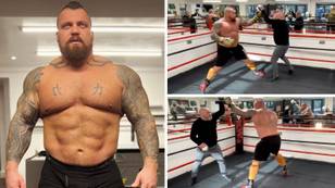 Eddie Hall Shows Off His Incredible Punch Power Ahead Of Hafthor Bjornsson Grudge Match