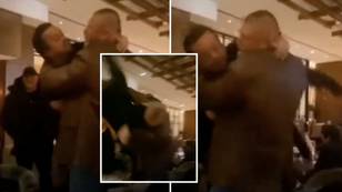 Brock Lesnar Puts Jackass Star Through A Table In The Middle Of A Restaurant In Shocking Footage