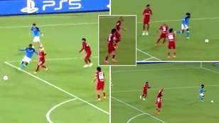 Footage of Napoli’s second goal showed Liverpool’s defenders completely gave up, it was embarrassing