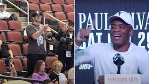 Logan Paul heckles Anderson Silva during press conference as the two go back-and-forth