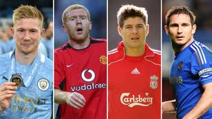 Kevin de Bruyne has been voted as the best midfielder in Premier League history