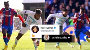 Wilfried Zaha fires back at Reece James after social media taunt, then deletes post