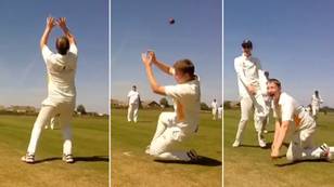 Teenage Cricketer Pulls Off 'The Greatest Dropped Catch Ever' Using Incredible Footwork