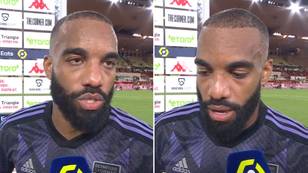 Alexandre Lacazette lost his voice during a match and his post match interview is stupidly hilarious