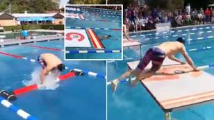 People Are Going Wild Over Obstacle Course Swimming