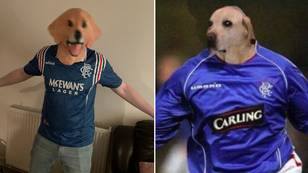 Man dresses up as Peter Lovenkrands' dog for Halloween and it's the greatest costume ever