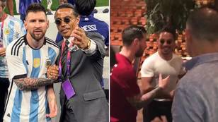 Salt Bae hits back at critics by showing footage of the last time he met Lionel Messi
