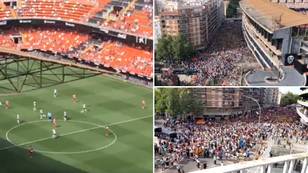 Thousands Of Valencia Fans Are Outside Their Stadium In One Of The Biggest Protests We've Ever Seen