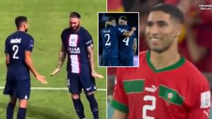 Fans think Hakimi did a tribute to Sergio Ramos with 'waddle' celebration after Morocco beat Spain