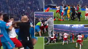 Cup clash between Zenit and Spartak ends in mass brawl that gets six players sent off