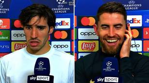 Chelsea star Jorginho was in stitches as AC Milan player vented over referee in post-match interview