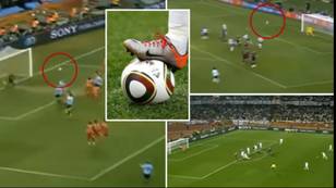 Footage resurfaces of the Jabulani ball causing absolute carnage at the 2010 World Cup