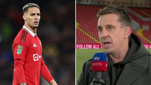 Antony's Manchester United absence explained as Gary Neville voices his concerns