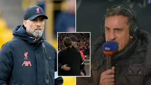 Gary Neville spotted what Jurgen Klopp did 'for the first time' after Liverpool defeat to Wolves