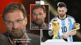 Jurgen Klopp only has one selfie on his phone and it's with Lionel Messi