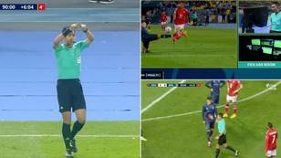 History made as referee explains VAR decision to fans in stadium for first time