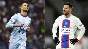 Riyadh XI player calls Ronaldo the GOAT at full-time, then 20 minutes later called Messi the GOAT