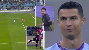 Lionel Messi scores just three minutes into friendly against Cristiano Ronaldo