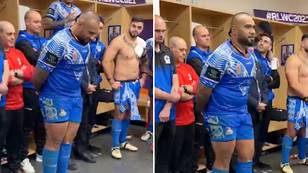Junior Paulo's passionate speech to his Samoan teammates after win against England is the stuff of legend