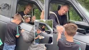 Joe Hart Leaves Young Celtic Fan In Tears After Signing His Goalkeeper Glove In Emotional Scenes