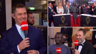 Sadio Mane didn't have a clue who former footballer was in awkward interview at Ballon d'Or awards