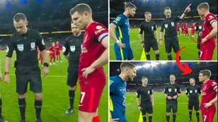 Footage Emerges Of James Milner's Cheeky Reaction Towards Jorginho After Winning Penalty Shootout Coin Toss