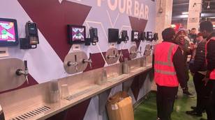 Aston Villa install a 'self-pour bar' where fans can make their own pint and pay with card