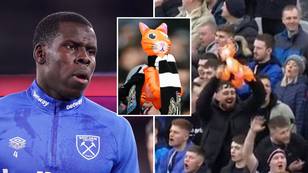 Newcastle Fans Mock Kurt Zouma With Inflatable Cats Throughout West Ham Game
