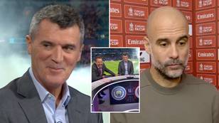 Roy Keane had everyone in stitches after watching Pep Guardiola's awkward pre-match interview