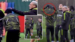 Alejandro Garnacho tried to hide dramatic new look in Man Utd training before Antony snatched his hat