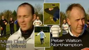 Premier League Referees Doing The Soccer AM Crossbar Challenge Is Still Comedy Gold