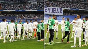 Real Madrid And Real Betis Share Double Guard Of Honor