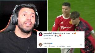Alejandro Garnacho Removed Sergio Aguero's Instagram Comment And Replaced It With Cristiano Ronaldo's