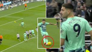 Aleksandar Mitrovic's penalty ruled out after rare 'double touch' rule goes against him