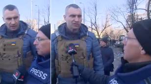 Vitali Klitschko's Response To Reporter Who Says 'Russia Claims It's Only Hitting Military Targets' Is Going Viral