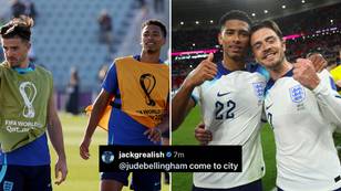 Jude Bellingham sends cheeky message to Jack Grealish after England star tried to convince him to sign for Man City