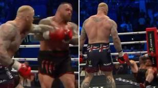 Slow Motion Footage Of Thor 'The Mountain' Bjornsson's Knockdown On Eddie Hall Is So Clean