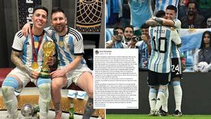 A 15-year-old Enzo Fernandez wrote Lionel Messi an emotional letter on Facebook in 2016