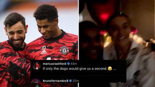 Bruno Fernandes gives hilarious 'x-rated' reply to Marcus Rashford's Valentine's Day post