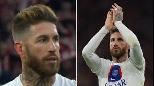 Sergio Ramos's x-rated outburst on Paris captured on camera after Champions League elimination against Bayern Munich