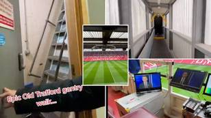Incredible footage emerges of 'epic' gantry walk at Man United's Old Trafford stadium, fans are loving it