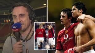 Gary Neville preferred playing with David Beckham over Cristiano Ronaldo, it makes total sense