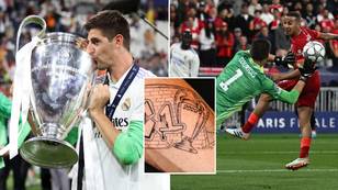 Thibaut Courtois Gets Huge 'Brick Wall' Tattoo To Celebrate Champions League Final Masterclass