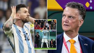 Lionel Messi's celebration aimed at Louis van Gaal was 20 years in the making with hidden meaning